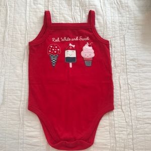 12 MO 4th of July Graphic Onesie